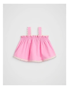 Ric Rac Top in Candy Pink