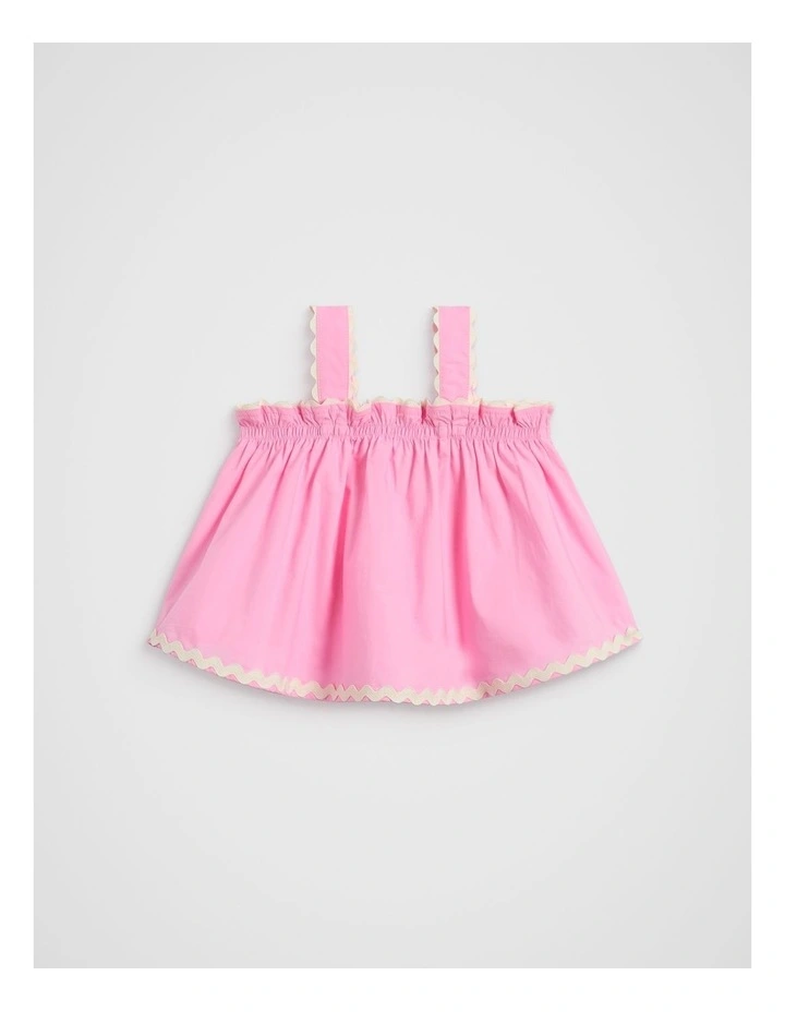 Ric Rac Top in Candy Pink image 1