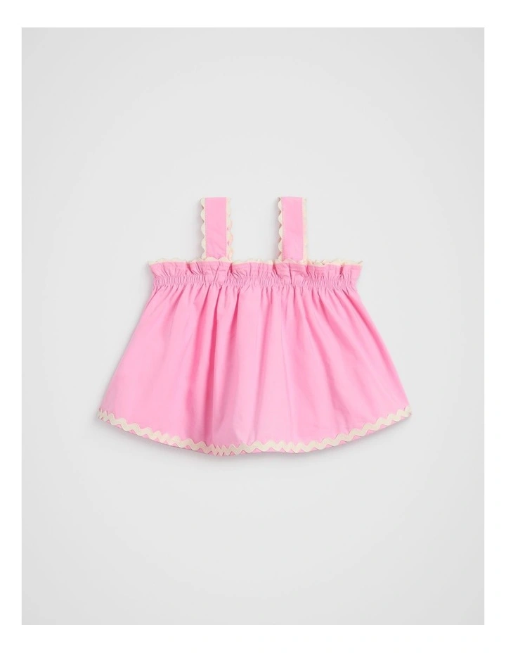 Ric Rac Top in Candy Pink image 2