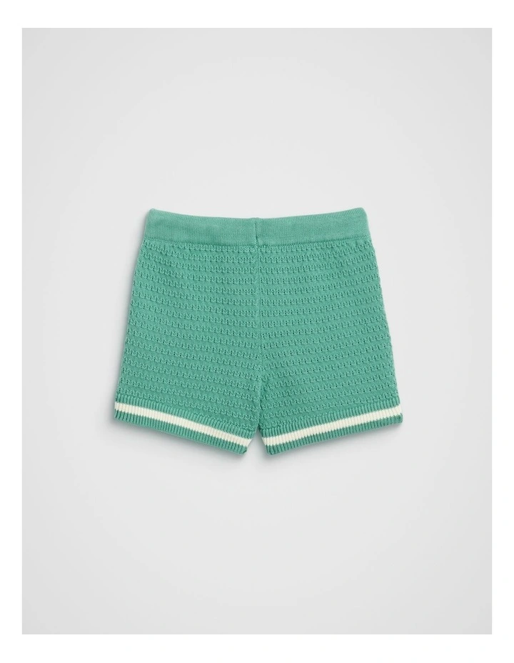 Knit Short in Cool Green image 2