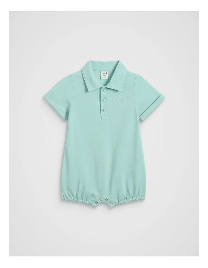 Core Logo Romper in Skyline image 1