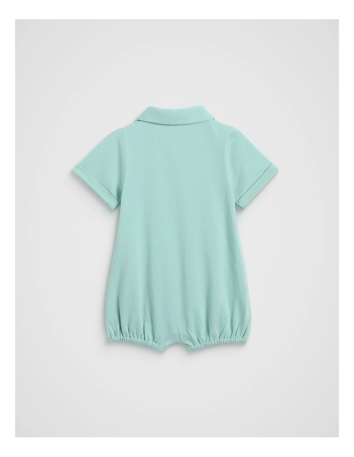 Core Logo Romper in Skyline image 2