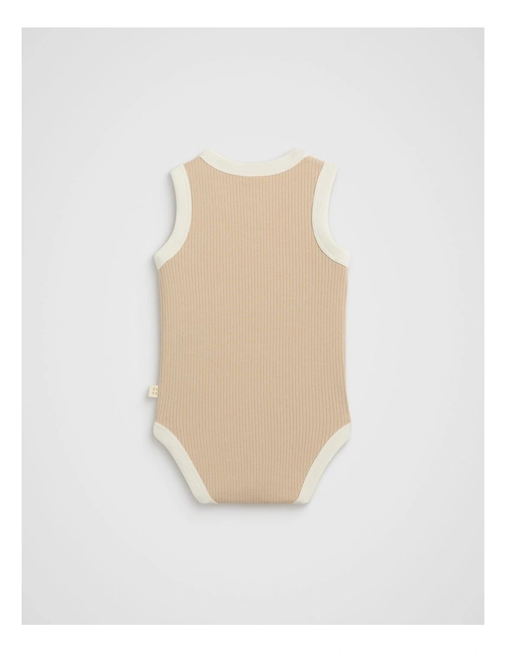 Lemon Tank Bodysuit in Ecru image 2