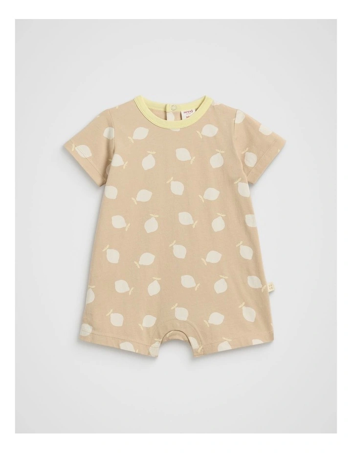 Lemon Tee Romper in Ecru image 1
