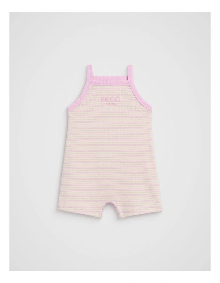 Logo Rib Jumpsuit in Blossom image 1