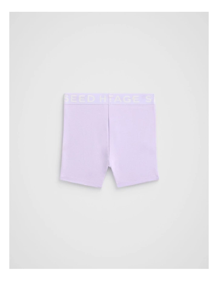 Core Logo Bike Short in Lavender image 2