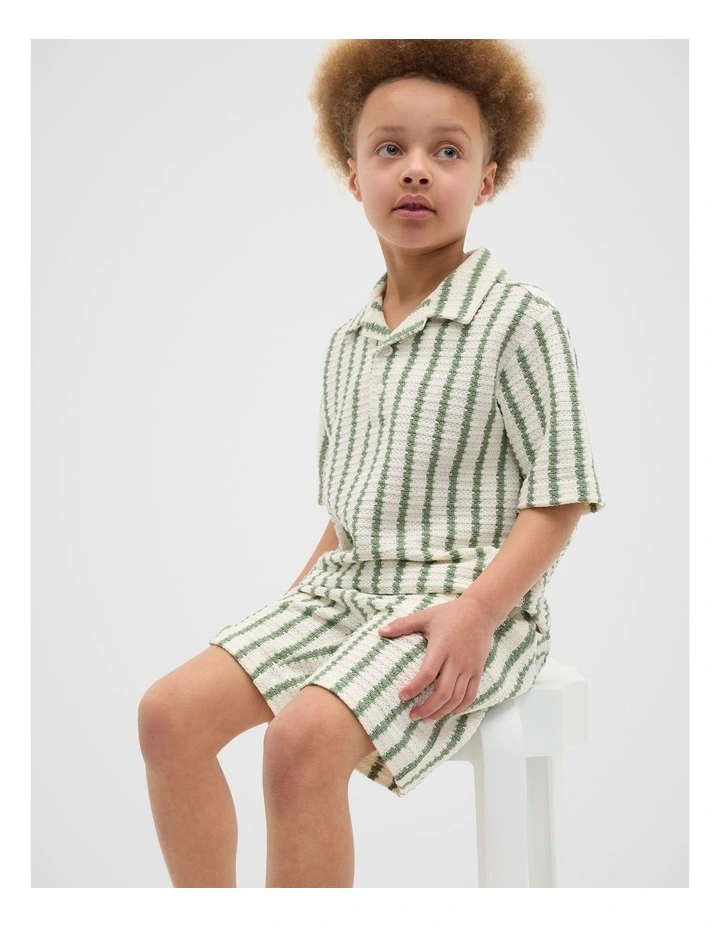 Resort Polo T-shirt in Cactus image 3