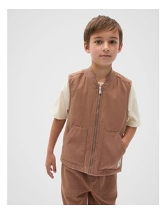 Utility Vest in Mousse