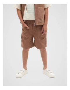 Pull On Twill Short in Mousse