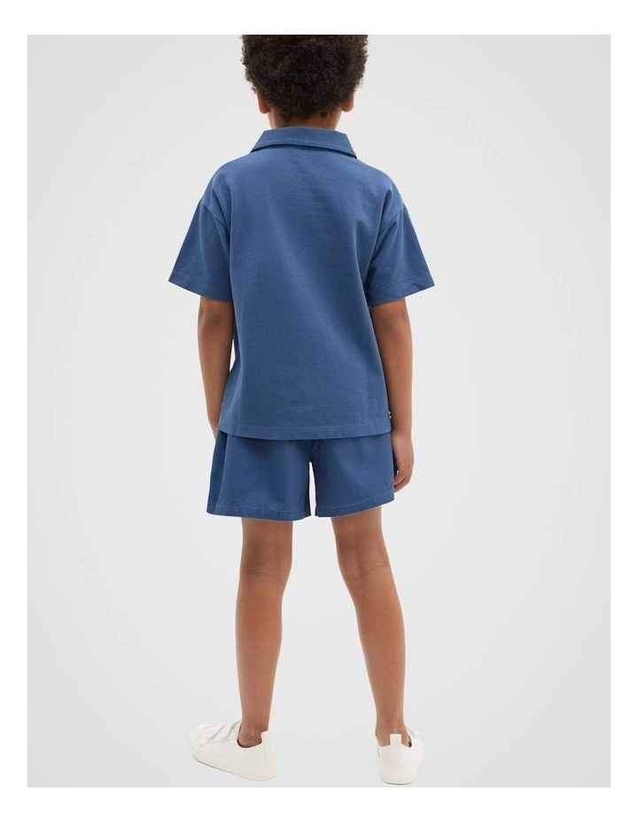 Core Garment Dye Polo in Washed Navy image 2