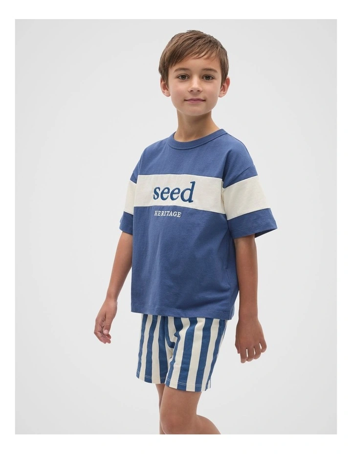 Core Relaxed Logo Tee in Washed Navy image 1