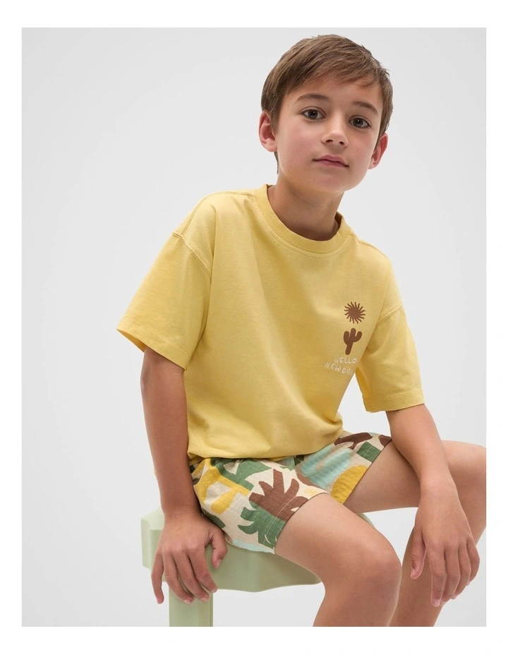 Relaxed Placement Tee in Desert Sand image 1