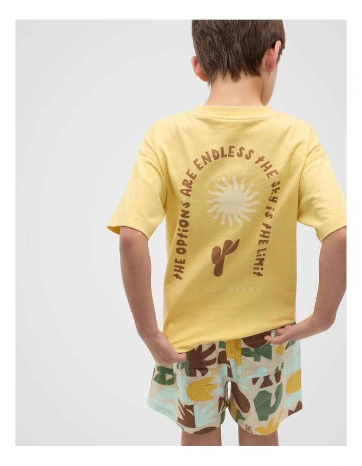 Relaxed Placement Tee in Desert Sand image 2