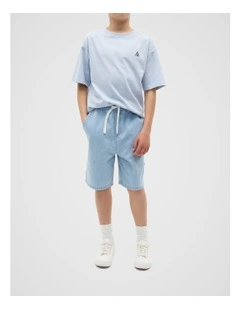 Denim Bermuda Short in Light Wash