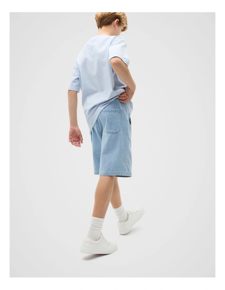 Denim Bermuda Short in Light Wash image 2