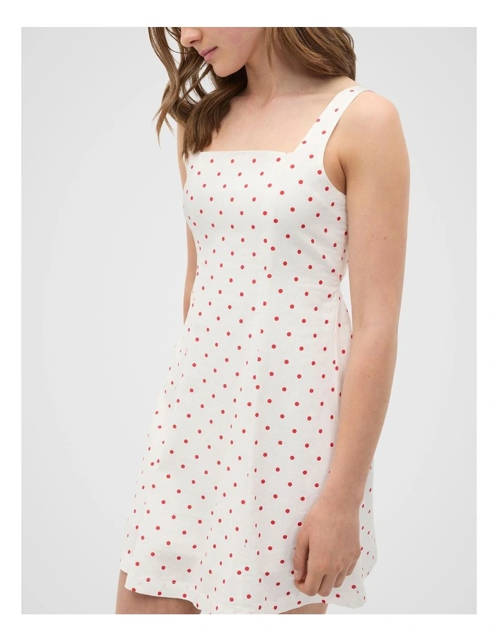 Spot Dress in Strawberry Red image 3