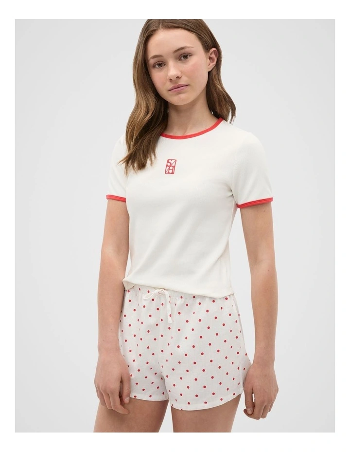 Spot Short in Strawberry Red image 3