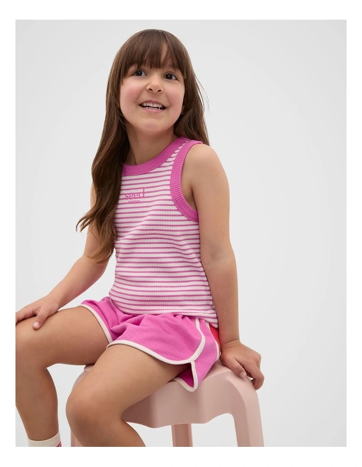 Core Logo Rib Tank in Wild Berry image 1