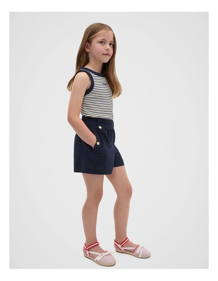 Core Logo Rib Tank in Blue image 3