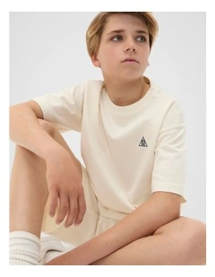 Garment Dye Tee in Cream