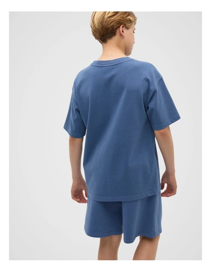 Garment Dye Tee in Blue image 2