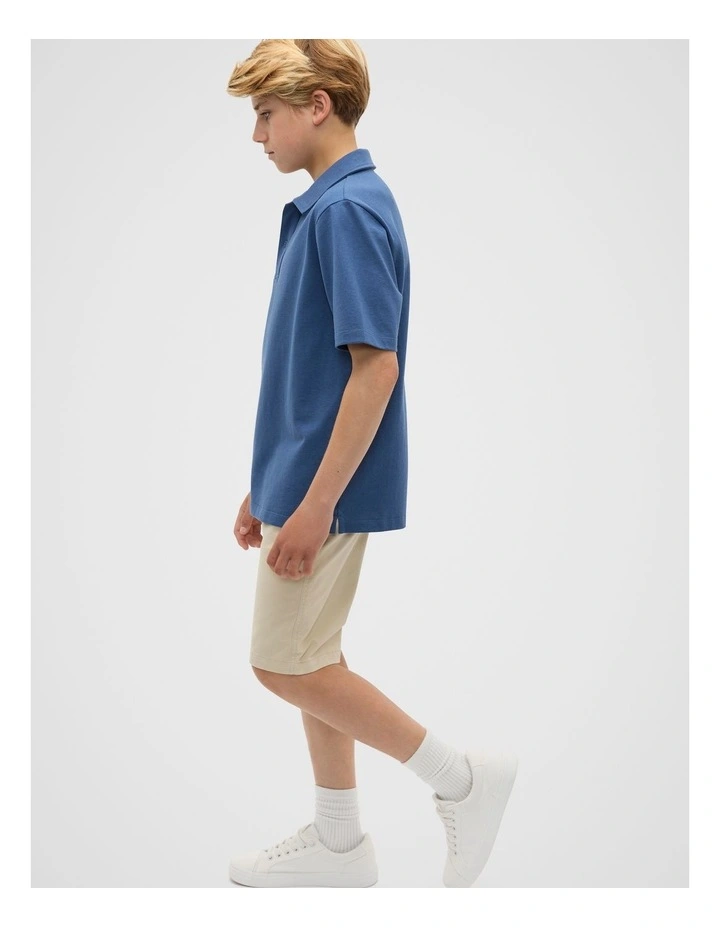 Tee Polo in Blue image 3