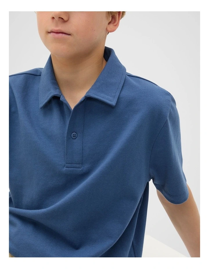 Tee Polo in Blue image 4