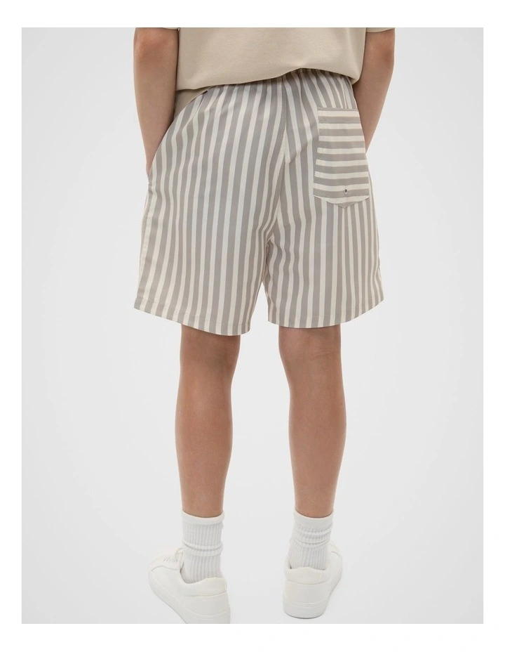 Stripe Boardshort in Almond image 2