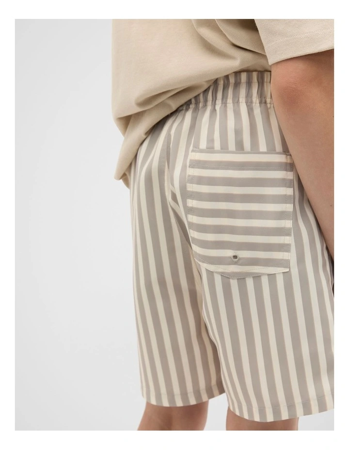 Stripe Boardshort in Almond image 3