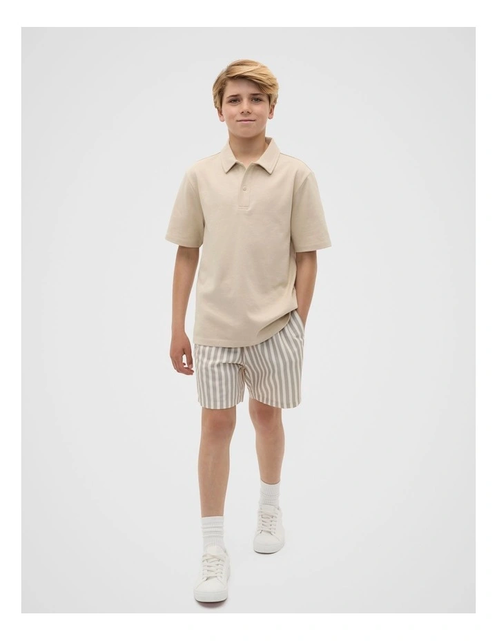 Stripe Boardshort in Almond image 4