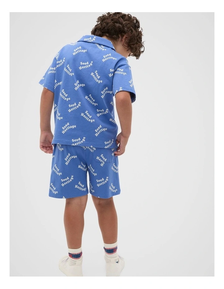 Logo Polo in Azure Blue image 2