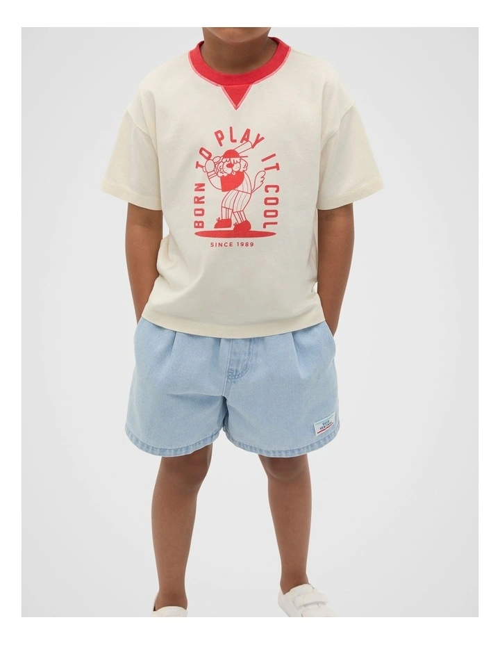 Play It Cool Tee in Strawberry Red image 1