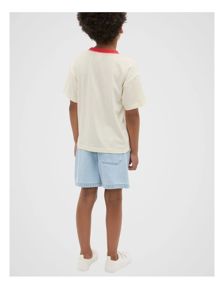 Play It Cool Tee in Strawberry Red image 2