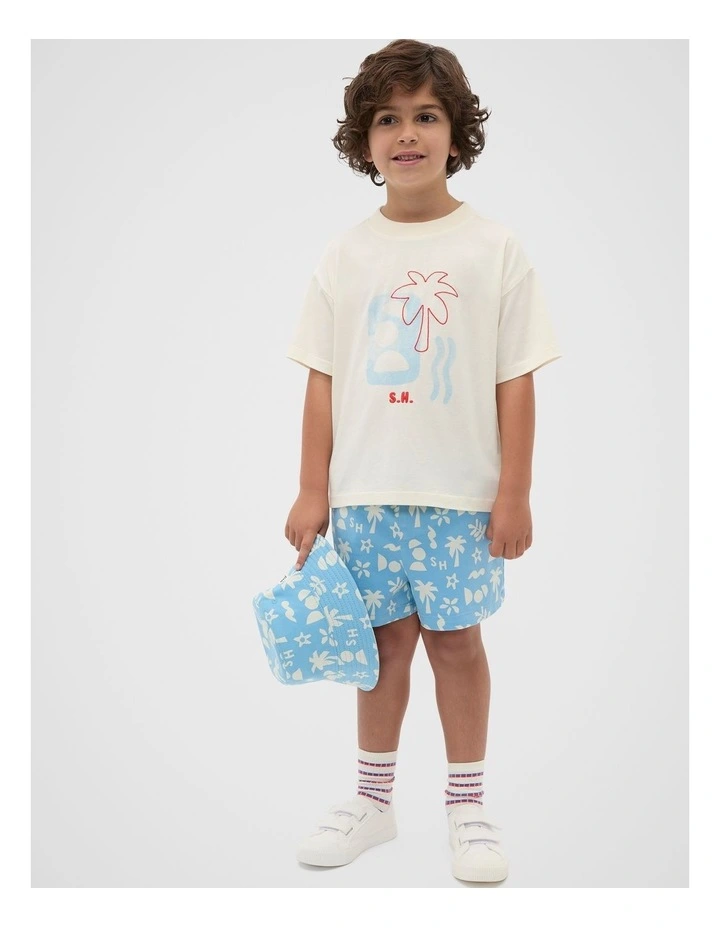 Relaxed Placement Tee in Vintage Cream image 3