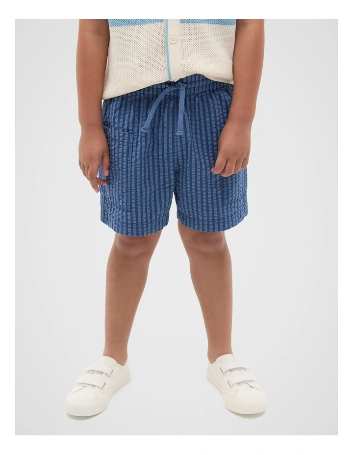 Patch Pocket Short in Washed Navy image 1