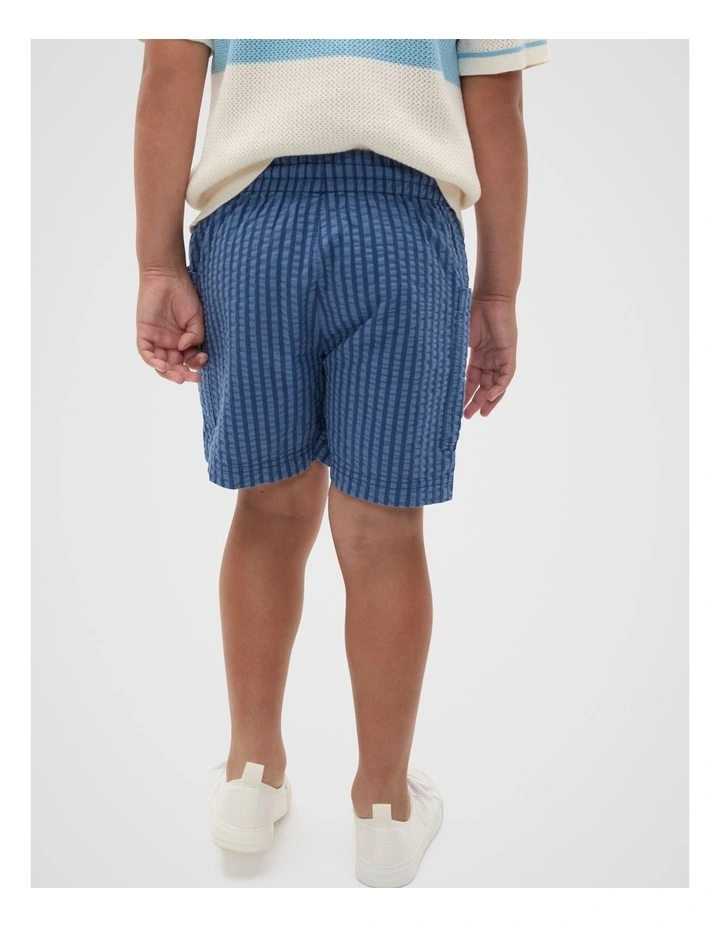 Patch Pocket Short in Washed Navy image 2