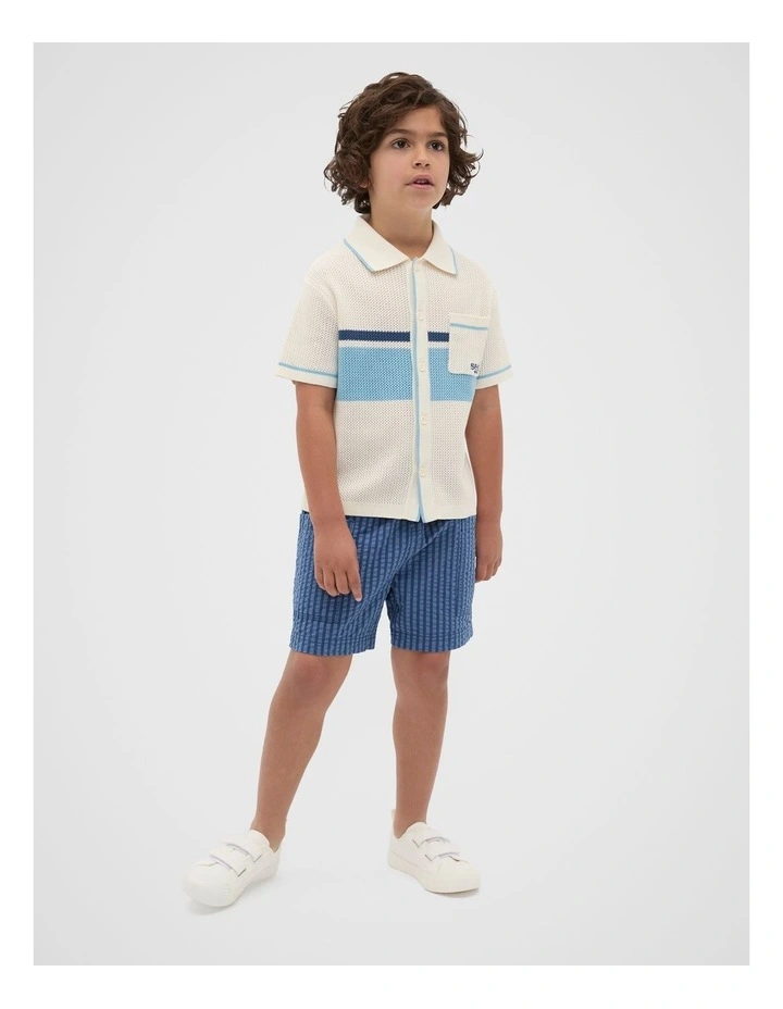 Patch Pocket Short in Washed Navy image 3