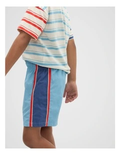 Retro Sport Short in Lark Blue