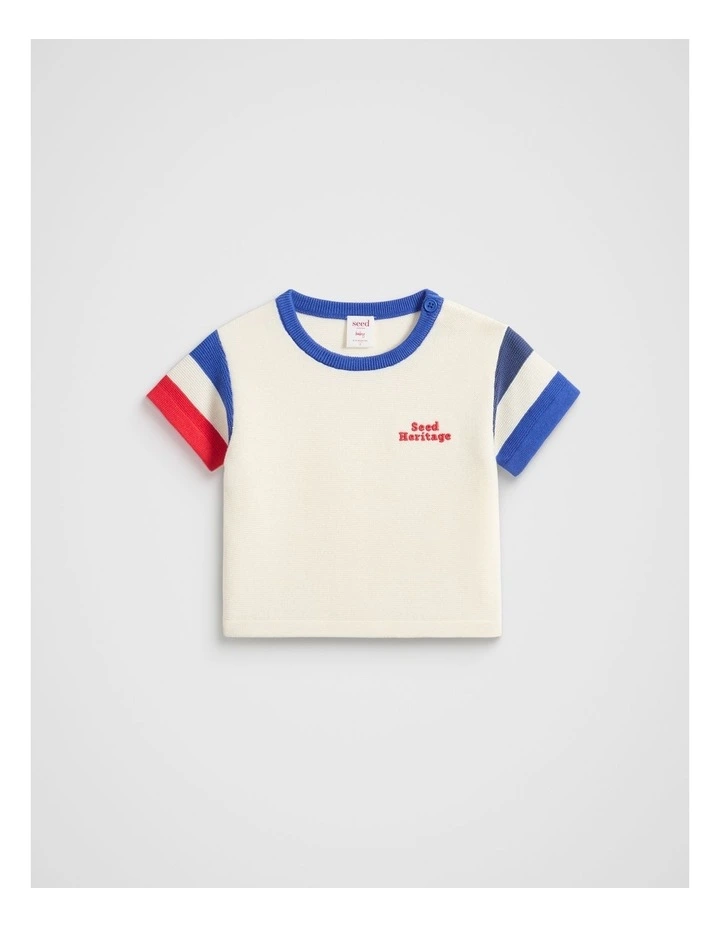 Knit Tee in Vintage Cream image 1