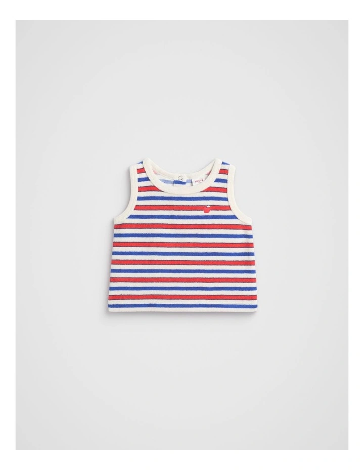 Retro Stripe Tank in Multi image 1