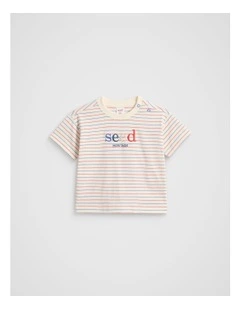 Multi Stripe Logo Tee