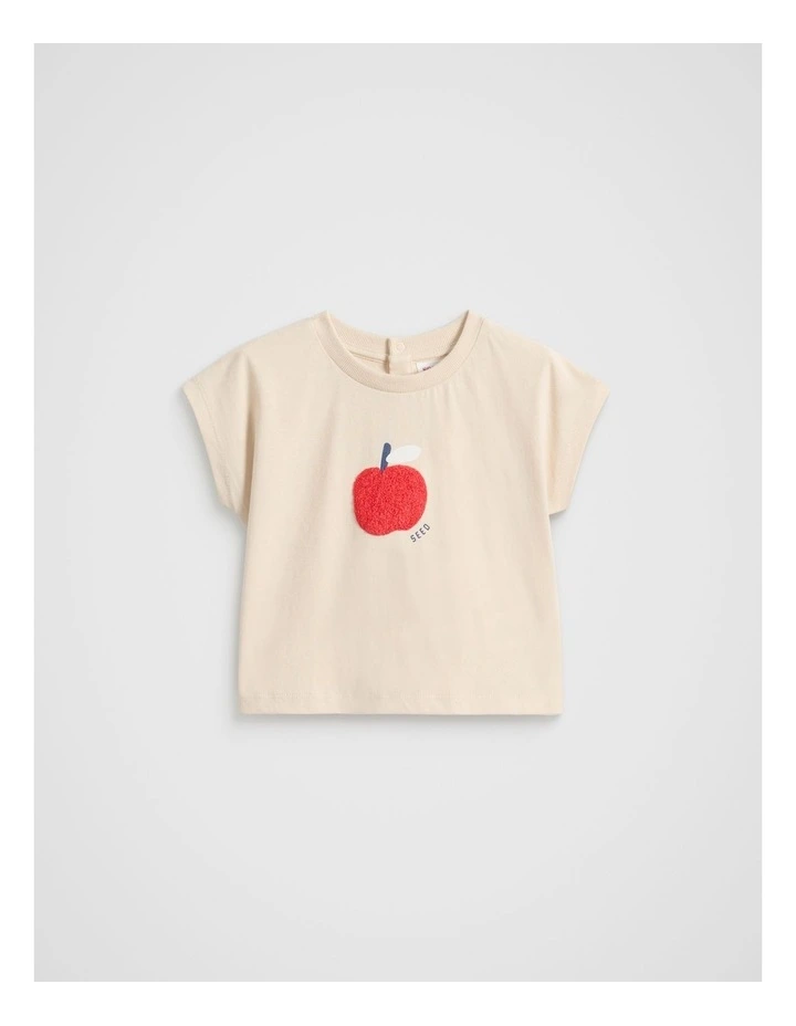 Apple Boxy Tee in Moonstone image 1