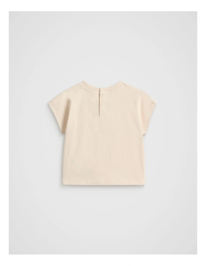 Apple Boxy Tee in Moonstone image 2