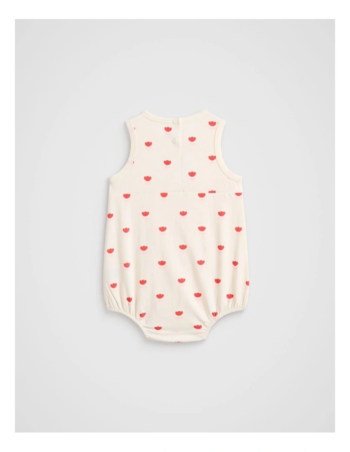 Flower Romper in Vintage Cream image 2