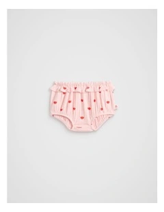 Flower Pointelle Bodysuit in Pretty Pink