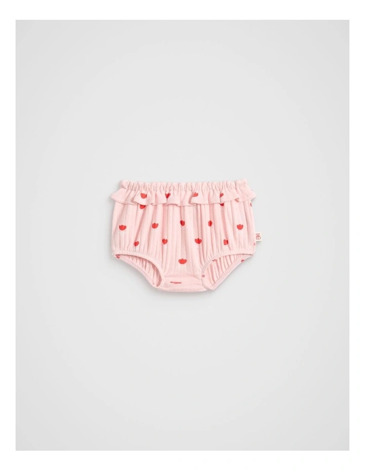 Flower Pointelle Bodysuit in Pretty Pink image 1