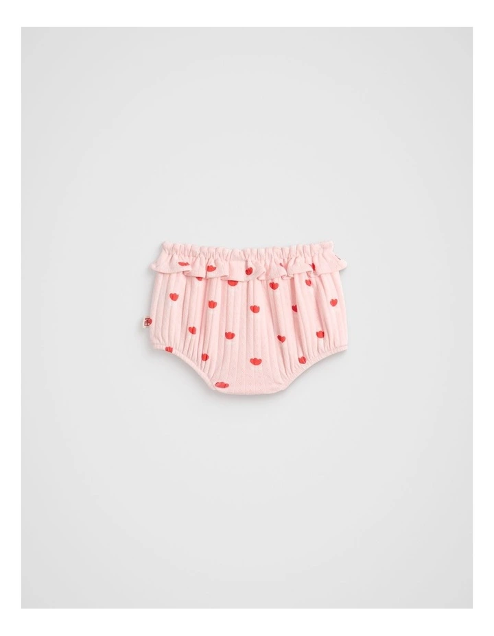 Flower Pointelle Bodysuit in Pretty Pink image 2