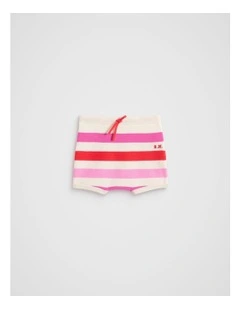 Stripe Knit Bloomer in Vintage Cream