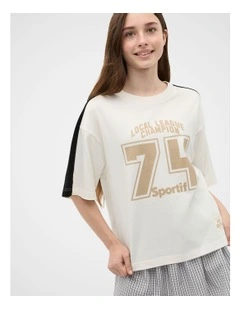 Relaxed Tee in Classic Cream