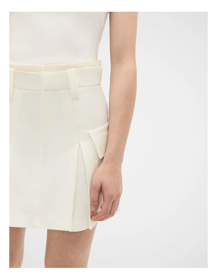 Cargo Pocket Skort in Classic Cream image 3